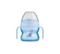 MAM Tazza Starter Cup con Manici Antiscivolo e Beccuccio, 4+ Mesi, 150 ml,Azzurro