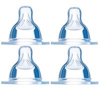 MAM - Tettarelle in silicone, flusso neonato, set di 4 pezzi per biberon anticoliche e Hold Me