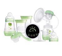 MAM Tiralatte Elettrico e Manuale 2In1, Contiene 2 Biberon Easy Start, Verde - N