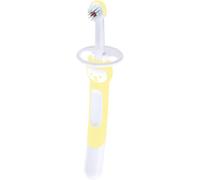 MAM Training Brush, Spazzolino Denti per Bambini con Manico Lungo, con Anello di Protezione, 5+ mesi, Neutro