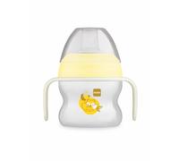MAM Vaso Starter Cup D119 - Bicchiere da apprendimento con bocchino e manici antiscivolo per bebè a partire da 4 mesi 150 ml - Neutro