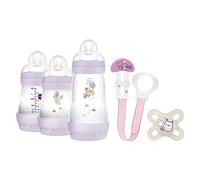 Mam Welcome To The World Gift Set of 3 Bottles - Dummy Clip - Pink