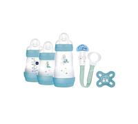 MAM Welcome To The World, Set Regalo con 3 Biberon Easy Start Anticolica, Ciuccio Start Nanò, Clip It! & Cover, con Custodia Portaciuccio, Verde