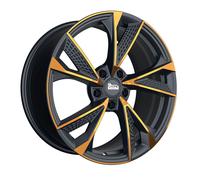 MAM Wheels Rs6 Matt Black Front Copper 8x18 ET 38 5/100 cerchio in alluminio Nero