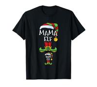 Mama And Baby Elf Pregnancy Matching Family Christmas Maglietta