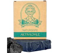 MAMA AVOCADO - Sapone attivo al carbone per tutti i tipi di pelle - detergente e sgrassante - Cosmetici naturali - Sapone per doccia fatto a mano per pelle e capelli - Sapone naturale senza olio di