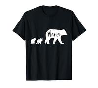 Mama Bear con 2 Cuccioli Divertente Mamma Mamma Regalo Maglietta