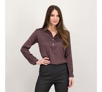 M'ama Blusa in raso di viscosa con scollo a camicia