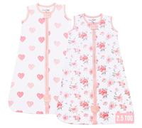 Mama Cheetah Sacco a Dormire per Bambino 2.5 TOG, Coperta Indossabile per Neonati in Cotone Biologico con Cerniera a Due Vie, Sacco Nanna per Bambino in Transizione per Neonato, Bambino, Bambina, 18