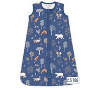 Mama Cheetah Sacco nanna 2.5 TOG, cotone organico bambino coperta portatile con cerniera a due vie, Swaddle transizione bambino sacco a pelo per neonato neonato neonato bambino ragazza 0-6 mesi