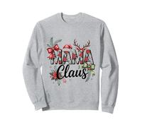 Mama Claus Maglietta Natalizia Abbinata Babbo Natale Vacanza in Famiglia Felpa