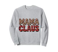 Mama Claus Maglietta Natalizia Abbinata Babbo Natale Vacanza in Famiglia Felpa