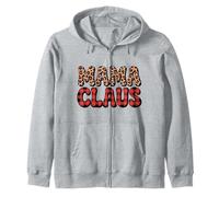 Mama Claus Maglietta Natalizia Abbinata Babbo Natale Vacanza in Famiglia Felpa con Cappuccio