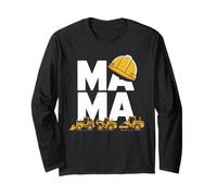 Mama Construction Hard Hat Builder Attrezzature pesanti Maglia a Manica
