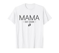 Mama EST 2026 Nuovo papà e Mamma corrispondono alla Madre 26 Maglietta