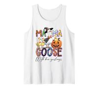 Mama Goose Camicia Carino Halloween Strega Zucca Famiglia Canotta