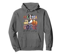 Mama Goose Camicia Carino Halloween Strega Zucca Famiglia Felpa con Cappuccio