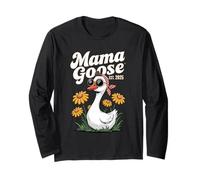 Mama Goose EST 2025 SILLE GOOSE MOM MAMINA GIORNA DELLA Maglia a Manica
