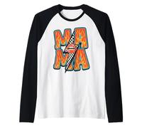 Mama Graffiti Art Colorful Urban Lettering Mother's Day t Maglia con Maniche Raglan