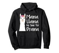 Mama Llama Non ha Tempo per la Famiglia drammatica Felpa con Cappuccio