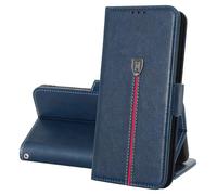 MAMA MOUTH Cover Per iPhone 17 Pro, Custodia Flip Pelle Portafoglio, Magnetica Libro Slot Schede Cover, Silicone TPU Bumper Wallet con Supporto Antiurto Case Per iPhone 17 Pro Blu navy