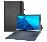 MAMA MOUTH Custodia staccabile per Dell Latitude 7350, in pelle PU, con supporto pieghevole a 2 pieghe, per tablet Dell Latitude 7350 da 11,5" (non compatibile con altri laptop Dell), colore nero