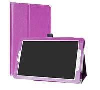 Mama Mouth PU foglio 2-folding Flip Cover con porta pennino per Samsung Galaxy Tab e Nook 24,4 cm e 9.6/T560 T561 T567 Verizon 4 G LTE viola Raissa metallizzate