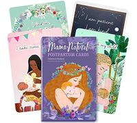 Mama Natural Biglietti di affermazione postpartum da donna, 50 carte Mama Natural edificanti e vivaci per sostenere le nuove mamme dopo la nascita | carte di affermazione per la mamma e regali