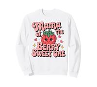 Mama of The Berry Sweet One Strawberry Primo Compleanno Felpa