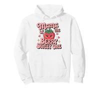 Mama of The Berry Sweet One Strawberry Primo Compleanno Felpa con Cappuccio