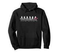 Mama Retro Block Lettere con Script Mama Cuore Felpa con Cappuccio