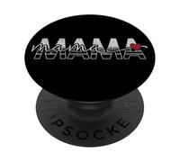 Mama Retro Block Lettere Con Script Mama Cuore PopSockets PopGrip Adesivo