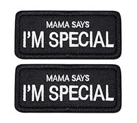 Mama Says I'm Special Tactical Morale - Toppa ricamata militare con gancio e anello per uomini, bambini e animali domestici