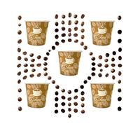 Mama Shop 1000 Bicchierini Caffè Carta 75 ml Compostabili e Biodegradabili, Monouso Ecosostenibili per Bevande Calde