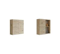 Mama Store Atena Pensile Doppio Mettitutto 4 ante e sistema di apertura push adn