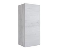 Mama Store Atena Pensile Singolo Reversibile in Kit con sistema di apertura push and pull, Laminato, Quercia Bianco L. 30 X P. 22 X H. 71 Cm