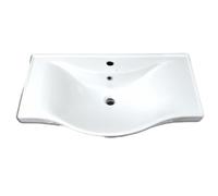 MaMa Store Lavabo NAOS Consolle Slim in Ceramica 800 mm x 450 mm x 175 mm Forme moderne ed eleganti