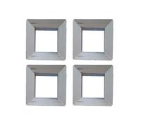 MaMa Store Maniglia Orione Cromata Quadrata in Plastica 90X90 CC64 - Set x 4 Pcs con Viti