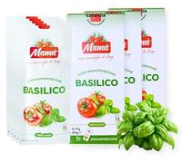 Mamà - sugo al basilico in pack da 3. Pomodoro italiano pronto all’uso. 15 monoporzioni. Sugo naturale e senza sprechi. Sugo al Basilico (15 porzioni)