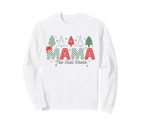 Mama The Real Santa Funny Christmas Family Design Felpa