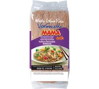 MAMA Vermicelli Riso Integrale 200g - Pasta Asiatica | Noodles di riso integrale della Tailandia, facili da preparare, qualità premium per cucina asiatica autentica