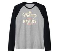 Mama with A Masters Degree Proud Mom Graduate Achievement Maglia con Maniche Raglan