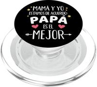 Mamá y yo estamos de acuerdo Papá es el mejor dia del padre PopSockets PopGrip per MagSafe
