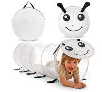 mamabrum Tunnel Gioco per Bambini, Struttura Gioco Pieghevole Pop-Up, Poliestere 190T con Rivestimento PA, 180 x 46 cm, a Forma di Bruco, Senza Montaggio