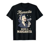 Mamacita Bisogno Margherita Mamma Regalo Festa Retro Maglietta