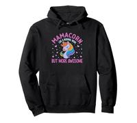 Mamacorn come una mamma normale ma più fantastica Felpa con Cappuccio