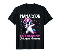 Mamacorn come una mamma normale ma una mamma unicorno più fantastica Maglietta