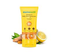 Mamaearth Vitamin C Daily Glow protezione solare con vitamina C e curcuma 50 g