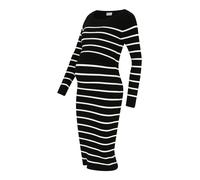 MAMALICIOUS Abito in maglia 'New Siv June' nero / offwhite, Taglia XS