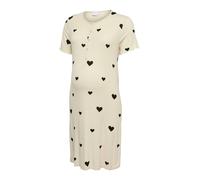 MAMALICIOUS Camicia da notte 'Laura Lia' écru / nero Donna MAMALICIOUS XS